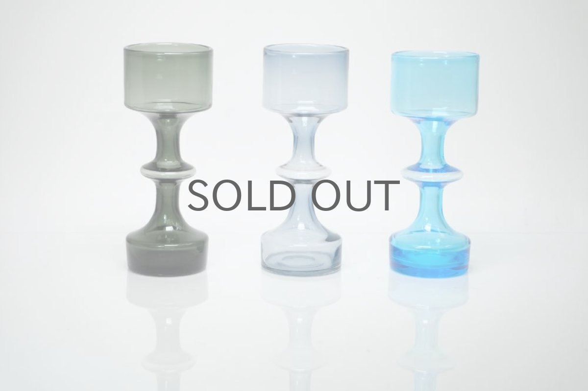 画像5: ビンテージ北欧雑貨/Kaj Franck/カイ・フランク/KF245/Nuutajarvi/ヌータヤルヴィ/ベース/ライトブルーグレイ/No.2 (5)