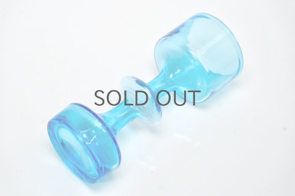 画像3: ビンテージ北欧雑貨/Kaj Franck/カイ・フランク/KF245/Nuutajarvi/ヌータヤルヴィ/ベース/ライトブルー/No.1 (3)