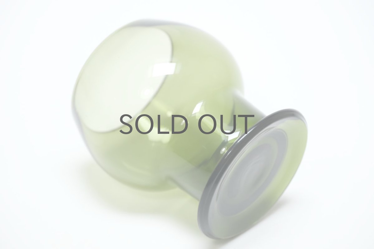 画像4: ビンテージ北欧雑貨/Kaj Franck/カイ・フランク/Wineglass 1111/Nuutajarvi/ヌータヤルヴィ/ワイングラス/オリーブグリーン (4)