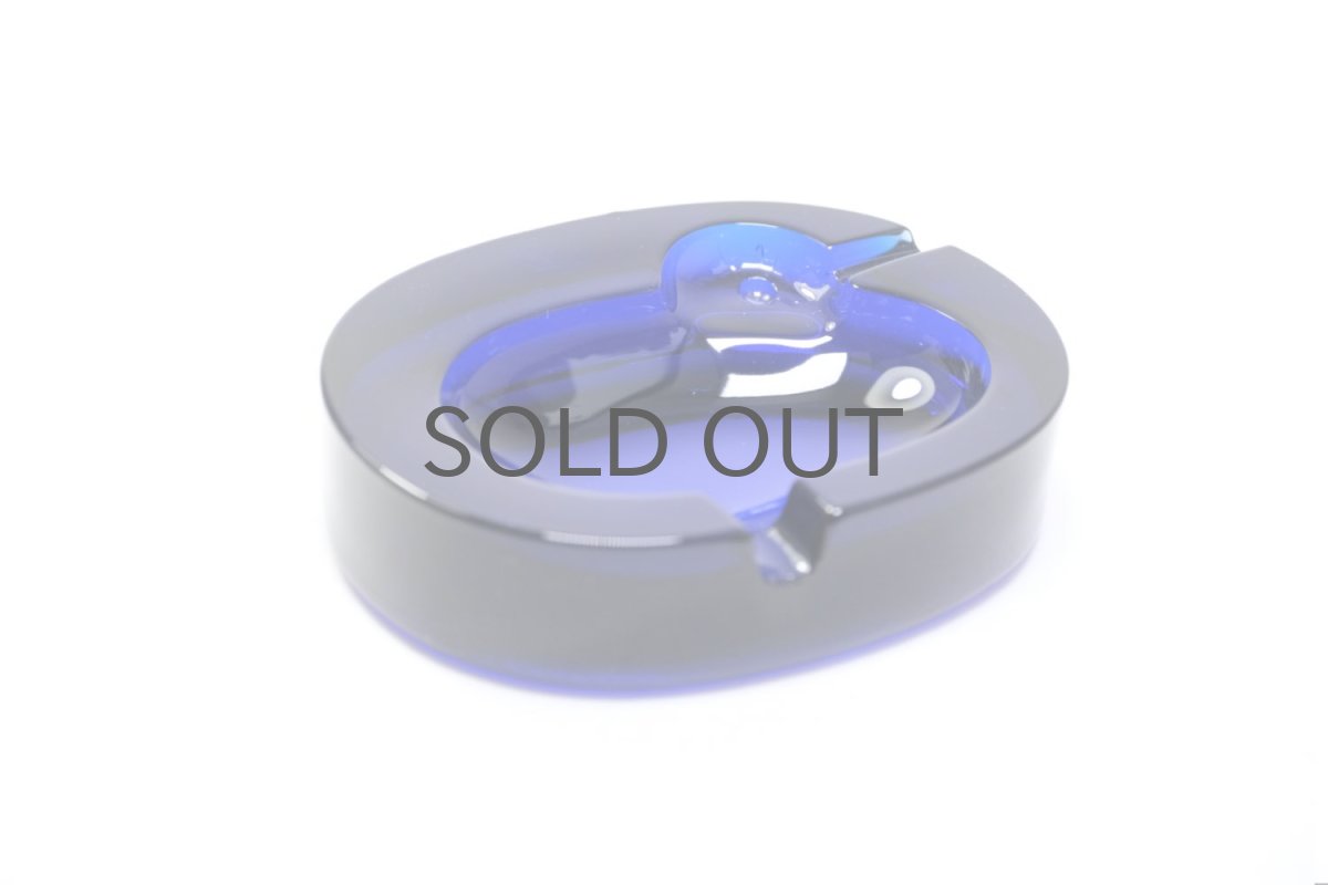 画像3: ビンテージ北欧雑貨/Kaj Franck/カイ・フランク/Nuutajarvi/ヌータヤルヴィ/Tuhka tipu/6651/アッシュトレー/ダークブルー/No.1 (3)