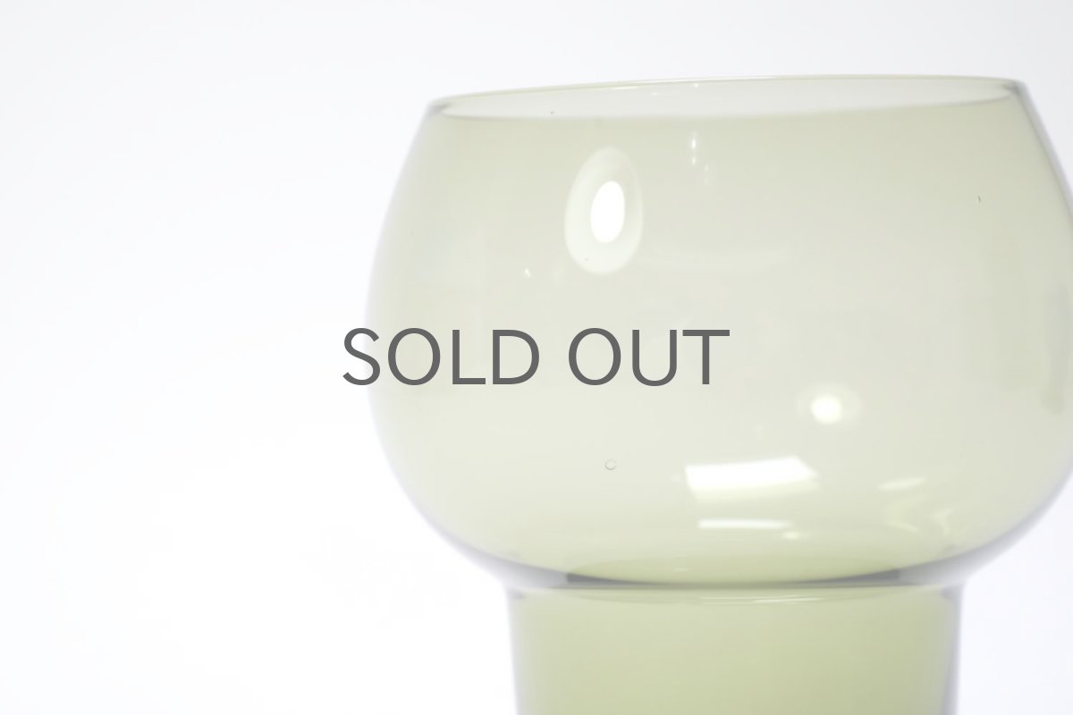 画像3: ビンテージ北欧雑貨/Kaj Franck/カイ・フランク/Wineglass 1111/Nuutajarvi/ヌータヤルヴィ/ワイングラス/オリーブグリーン/No.1 (3)