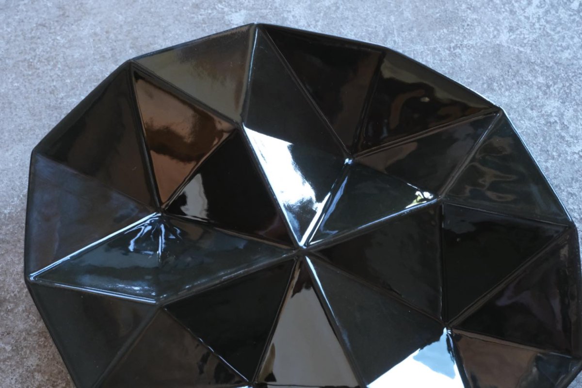 画像3: 【お値下げ】北欧ビンテージ/Kaj Franck/カイ・フランク/KF2/ARABIA /Origami/12 angle/ブラック (3)