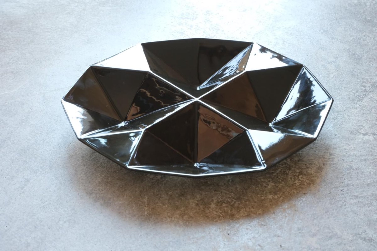 画像2: 【お値下げ】北欧ビンテージ/Kaj Franck/カイ・フランク/KF2/ARABIA /Origami/12 angle/ブラック (2)