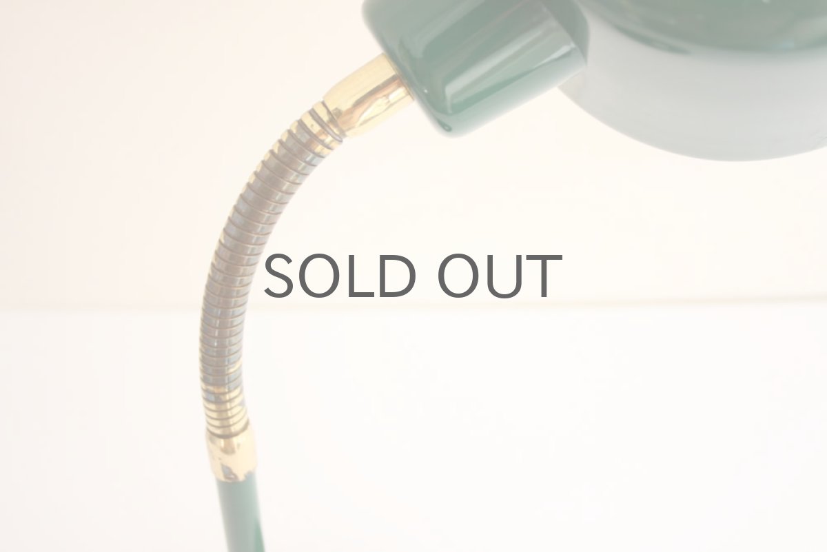 画像4: 北欧ヴィンテージ照明/ビンテージデスクライト グリーン No.2 (4)