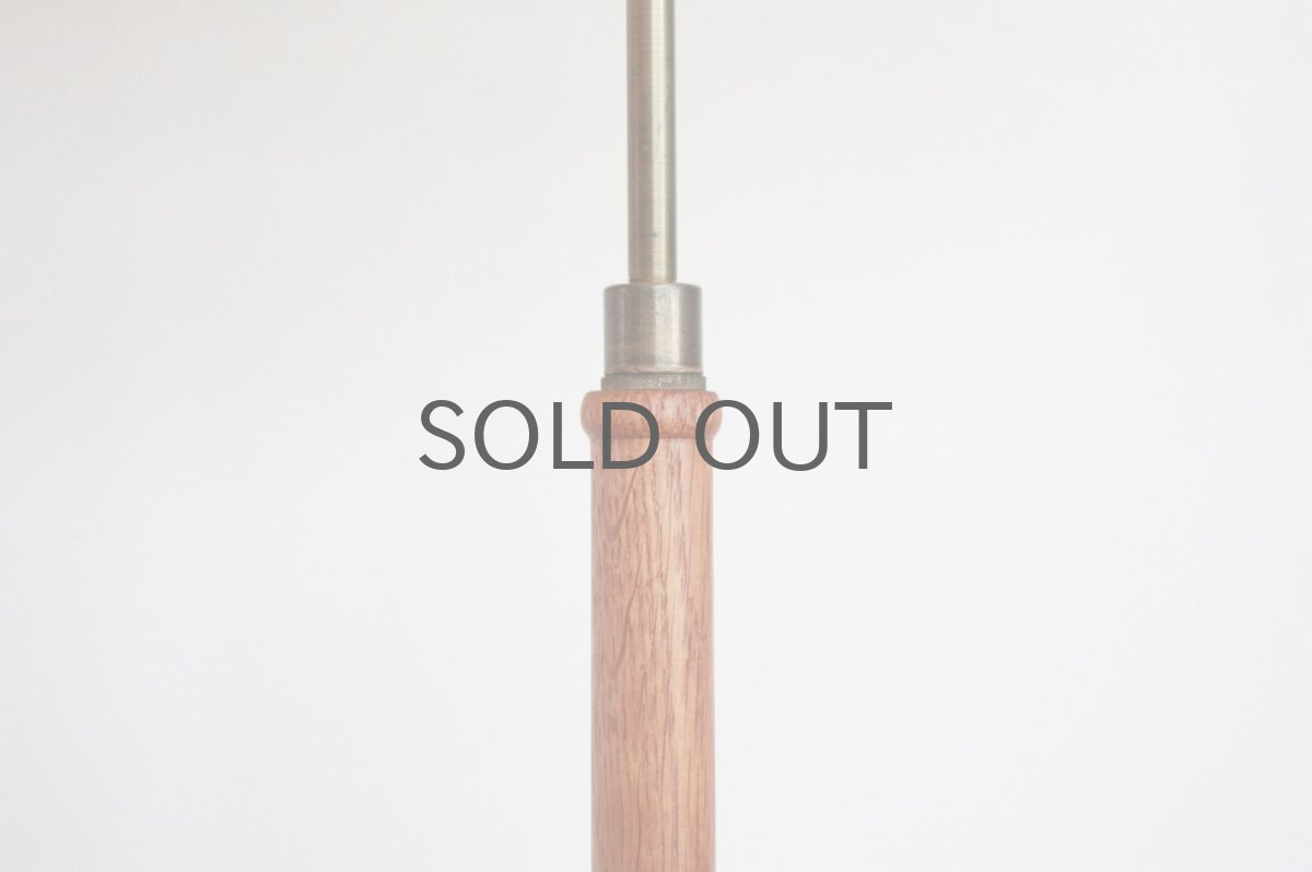 画像4: ビンテージ北欧照明/デンマーク製/フロアスタンドライト/オーク/ジャバラシェード (4)