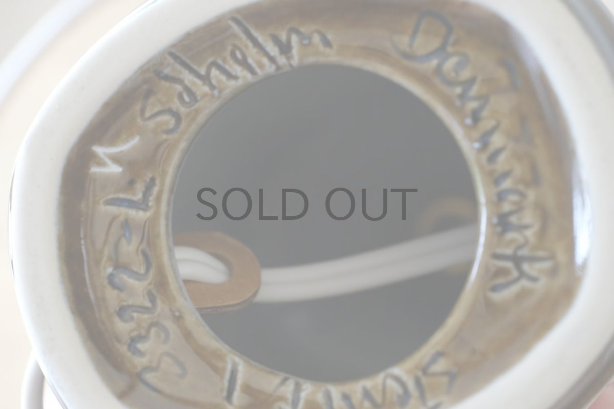 画像6: ビンテージ北欧照明/Soholm/スーホルム/テーブルライト/陶製 (6)