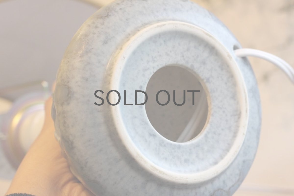 画像5: 北欧ヴィンテージ照明/陶製/ビンテージテーブルライト/マスタードシェード (5)