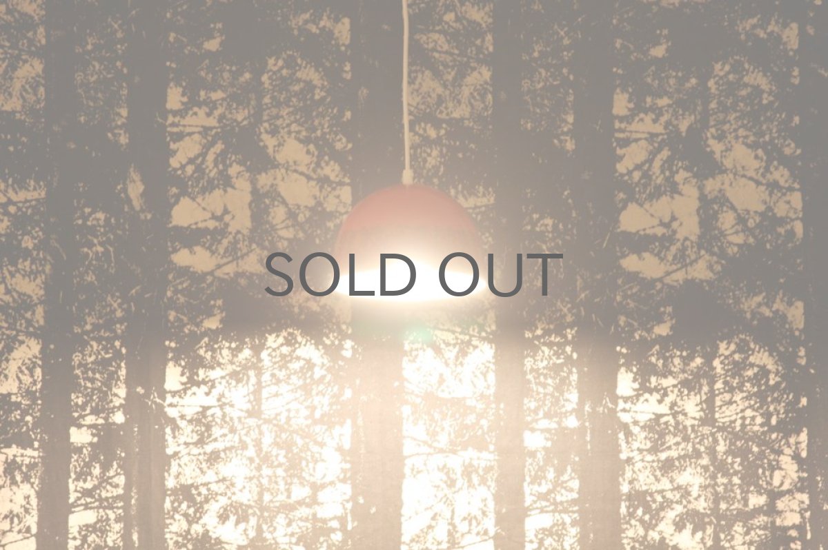 画像4: ARABIAアラビアFog & Mørupエナメル(琺瑯)のペンダントライト レッド 小 (4)