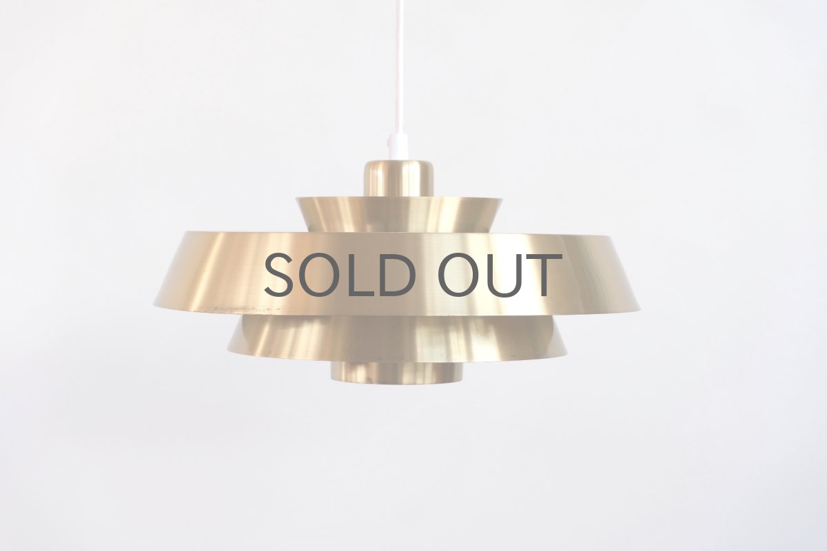 画像1: 北欧ヴィンテージ照明/デンマーク製/Fog & Morup社/Jo Hammerborg/ブラスペンダントライト (1)