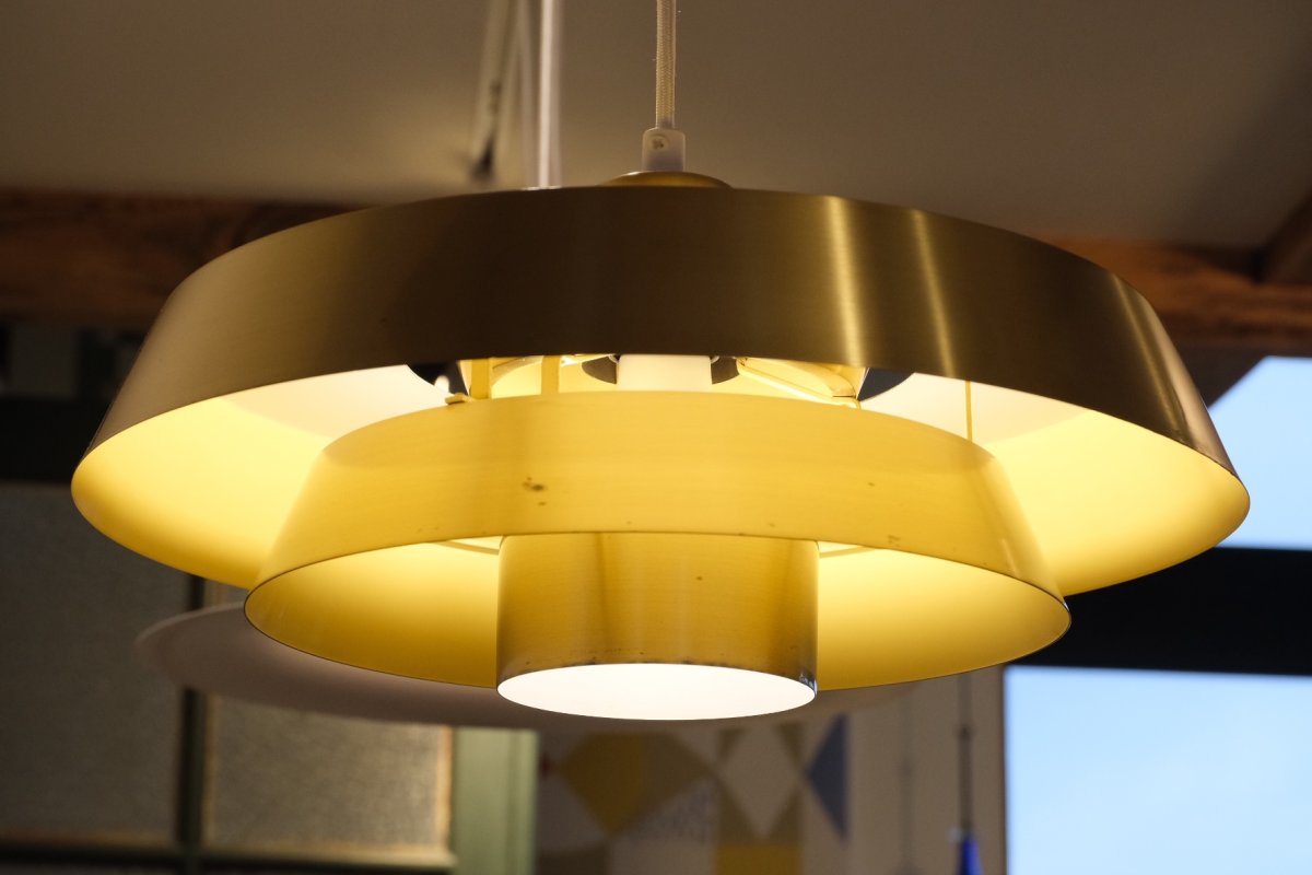 画像8: 北欧ヴィンテージ照明/デンマーク製/Fog & Morup社/Jo Hammerborg/ブラスペンダントライト (8)