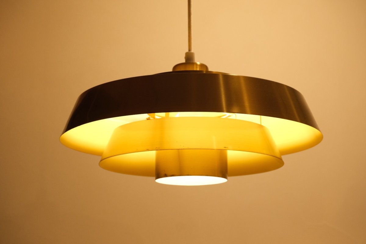 画像2: 北欧ヴィンテージ照明/デンマーク製/Fog & Morup社/Jo Hammerborg/ブラスペンダントライト (2)