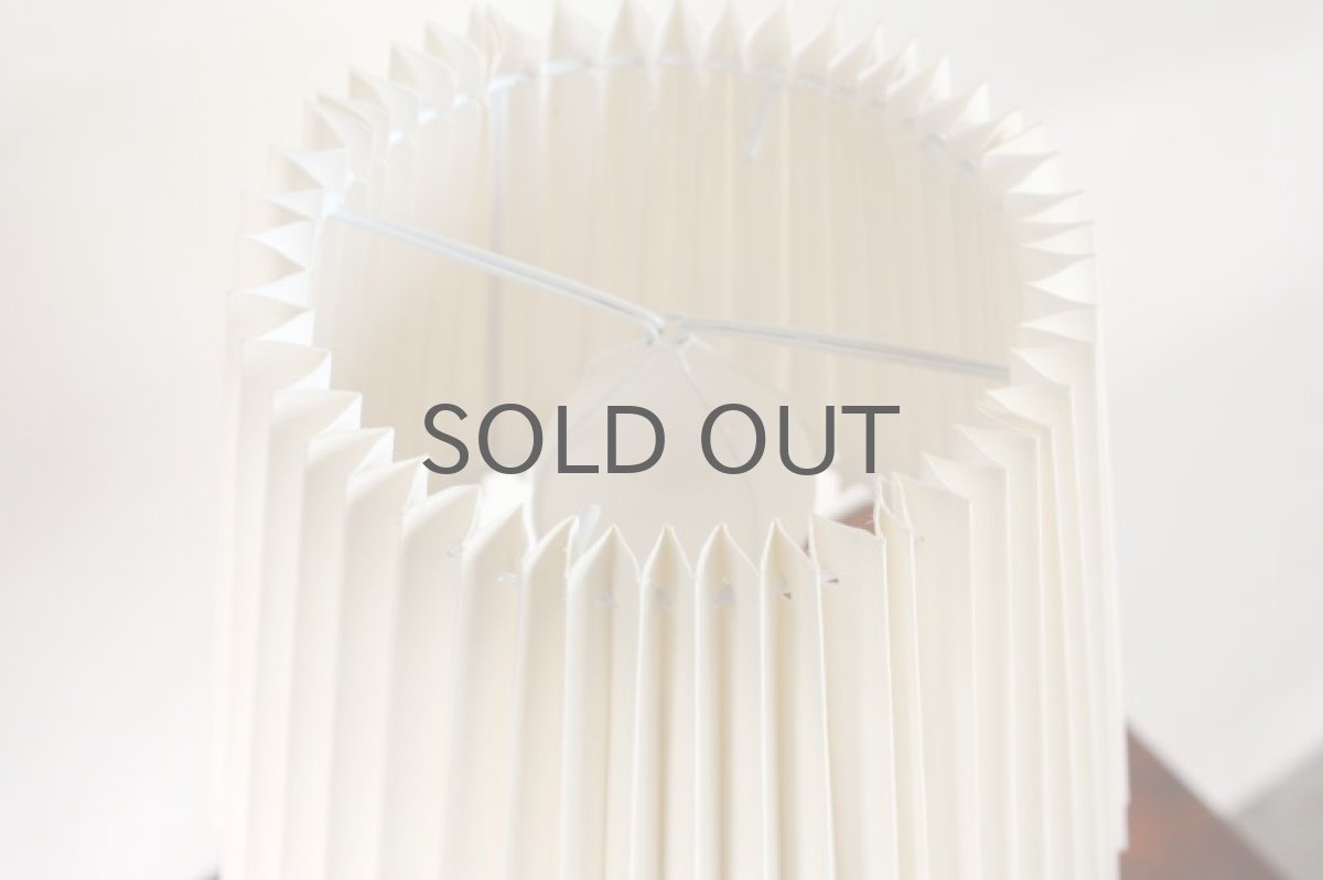 画像7: ビンテージ北欧照明/デンマーク/チーク/テーブルライト/ジャバラシェード/No.1 (7)