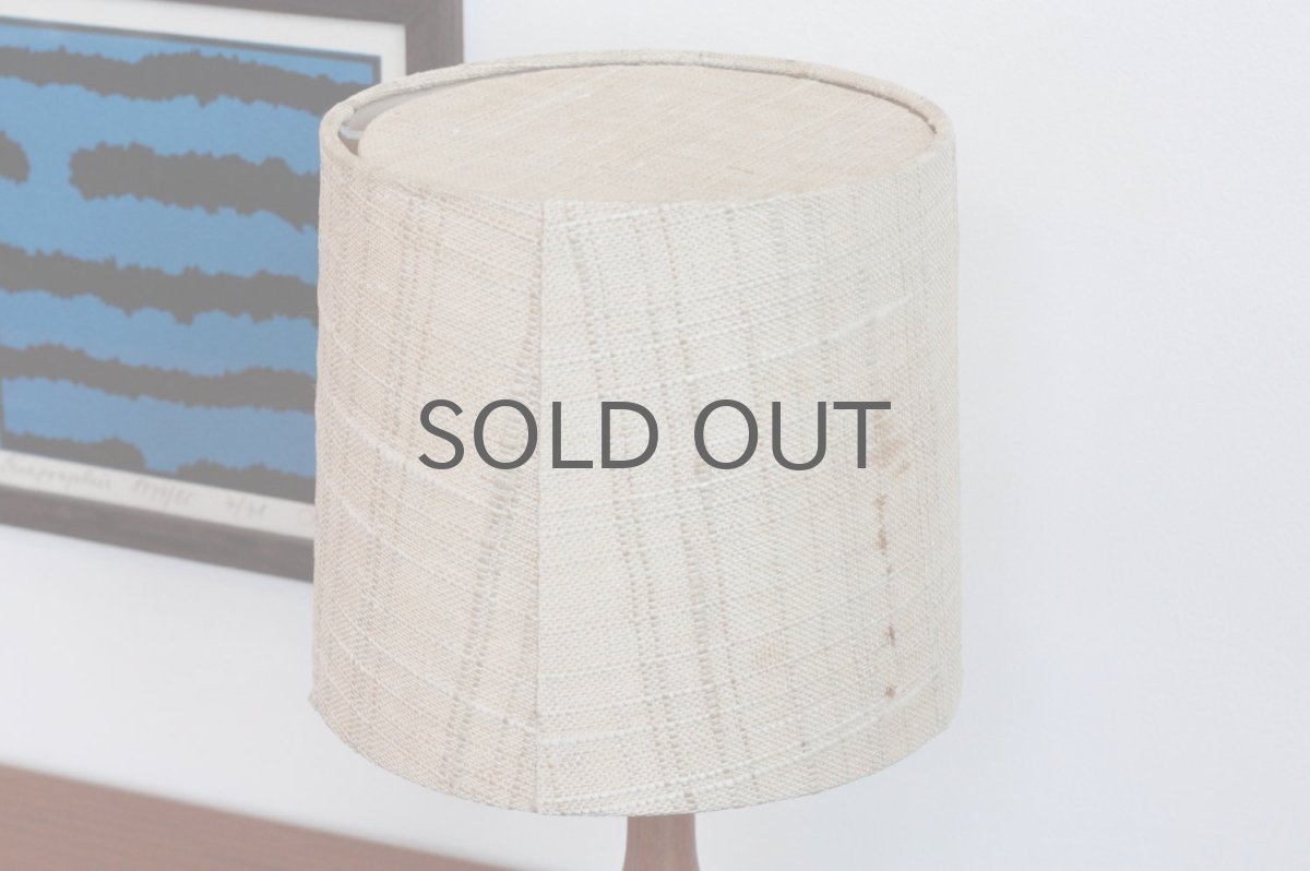 画像4: ビンテージ北欧照明/テーブルライト/チーク/オリジナルシェード (4)