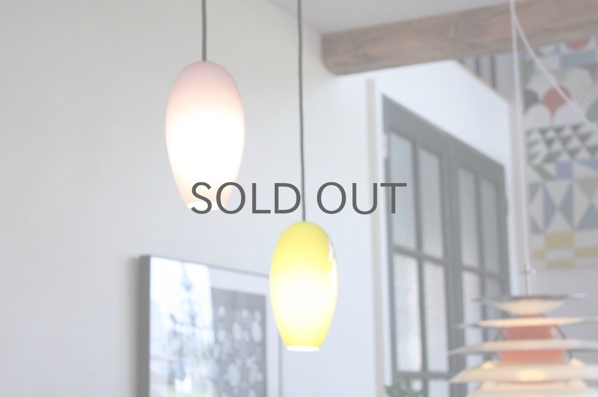 画像3: 北欧ビンテージ照明/Holmegaard/ホルメゴー/ホルムガード/ペンダント/２連/グリーン＆パープル (3)