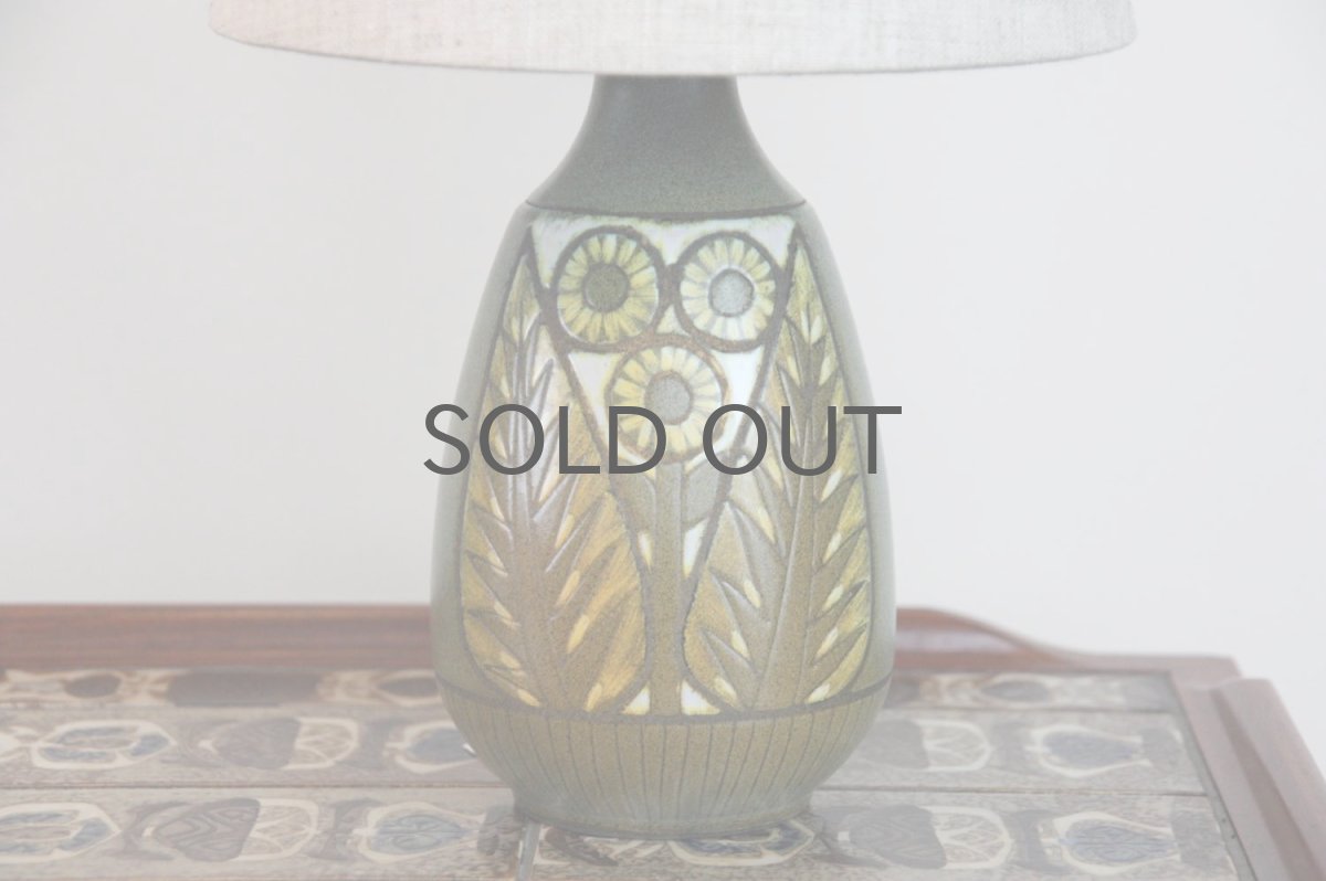 画像4: ビンテージ北欧照明/Falkenberg/テーブルライト/陶製 (4)