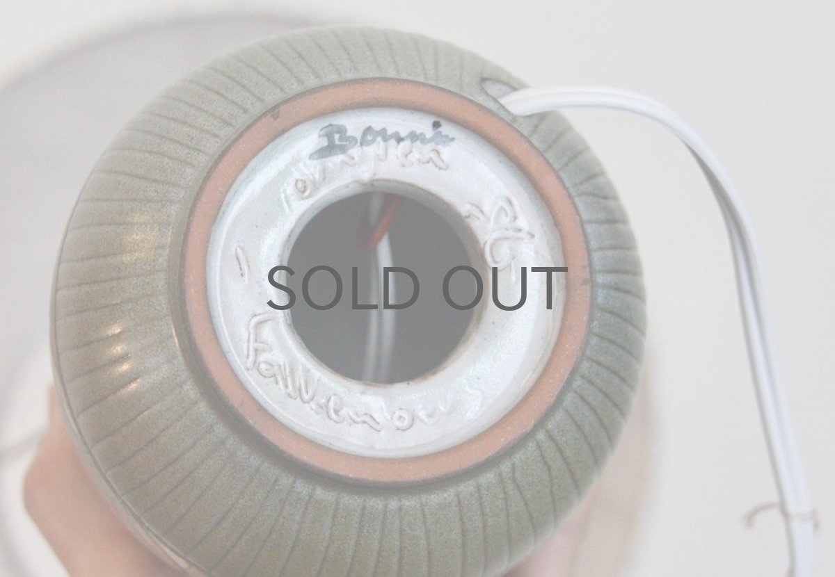 画像6: ビンテージ北欧照明/Falkenberg/テーブルライト/陶製 (6)