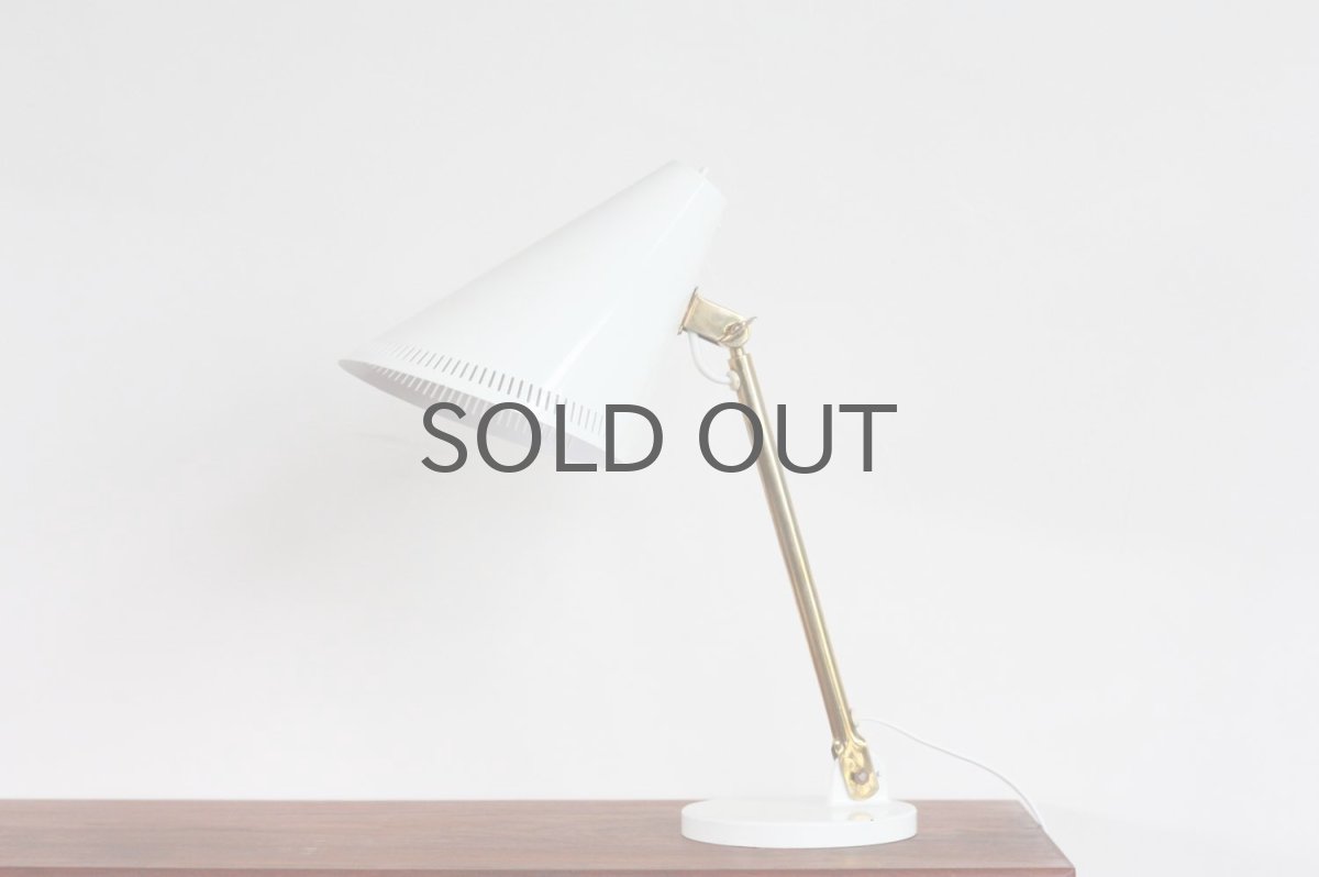 画像2: 北欧ビンテージ照明/フィンランド/Idman/Paavo Tynell/パーボ・ティネル/デスクライト/テーブルライト/9222/ホワイト (2)