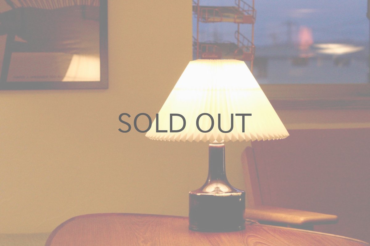 画像5: ビンテージ北欧照明/Gustavsberg/グスタフスベリ/Stig Lindberg/スティグ・リンドベリ/Le Klint/レクリント/テーブルライト (5)