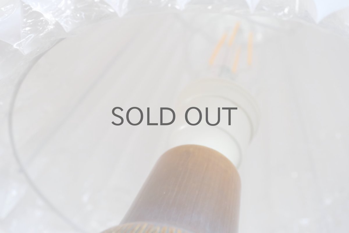 画像5: ビンテージ北欧照明/Soholm/スーホルム/テーブルライト/陶製✕ジャバラシェード/No.5 (5)