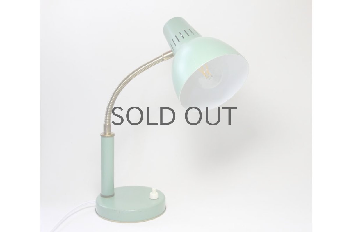 画像2: ビンテージ北欧照明/スウェーデン/デスクライト/ペールグリーン (2)