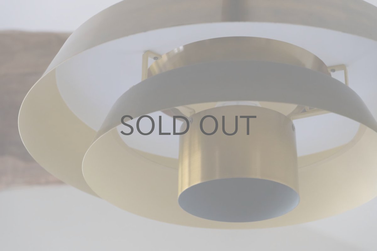 画像2: 北欧ヴィンテージ照明/デンマーク製/Fog & Morup社/Jo Hammerborg/ブラスペンダントライト (2)