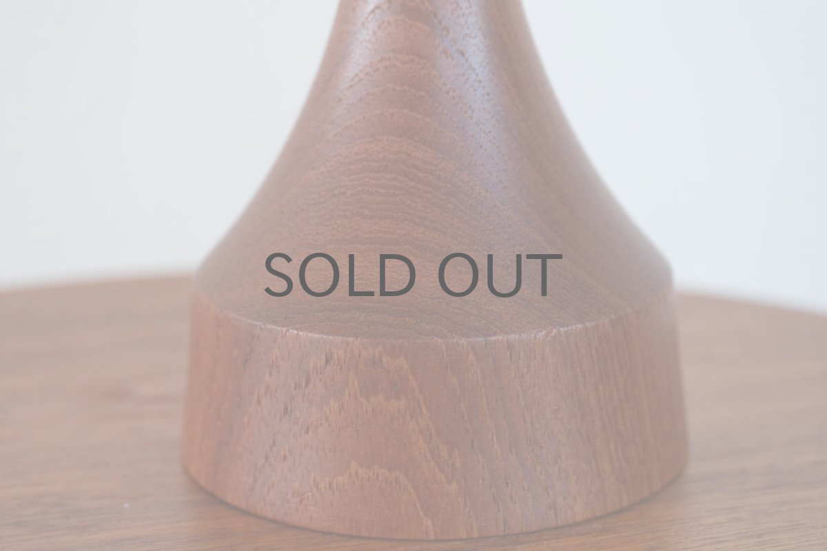 画像3: ビンテージ北欧照明/テーブルライト/スウェーデン/チーク支柱✕ジャバラシェード/No.2 (3)