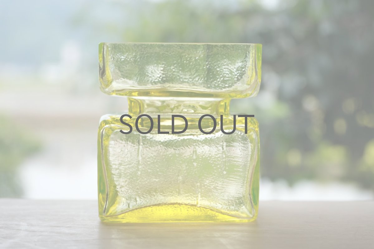 画像6: 北欧雑貨/RIIHIMÄKI lasi/リーヒマエンラシ/Palaシリーズ/花瓶/イエロー/Lサイズ (6)