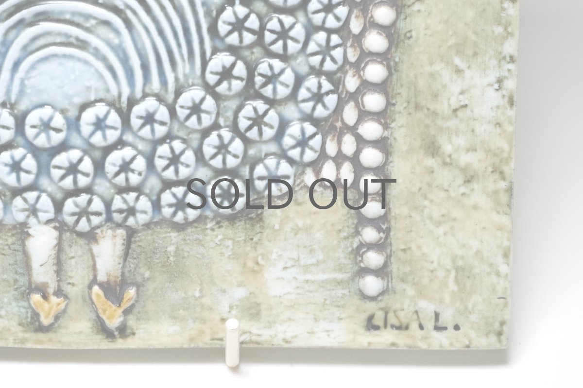 画像3: 北欧雑貨/Lisa Larson/リサ・ラーソン/アンティーク/UNIK Dam/レディ/陶板 (3)