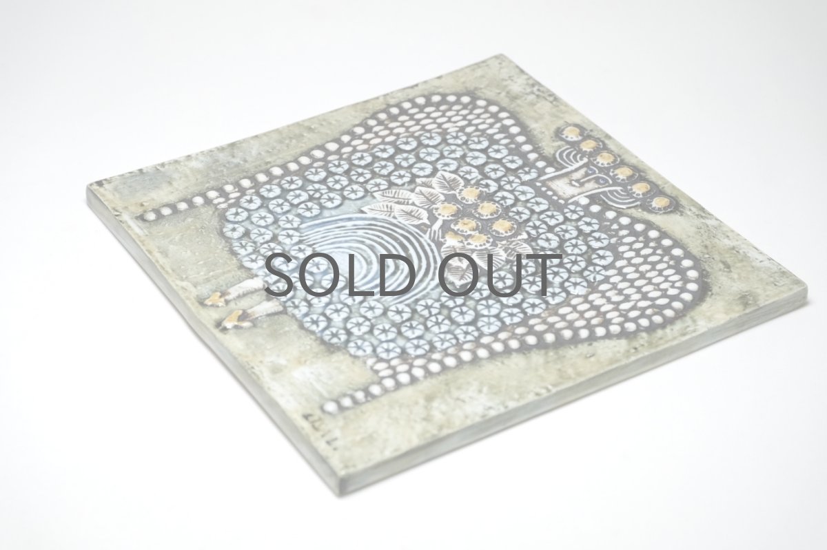 画像5: 北欧雑貨/Lisa Larson/リサ・ラーソン/アンティーク/UNIK Dam/レディ/陶板 (5)