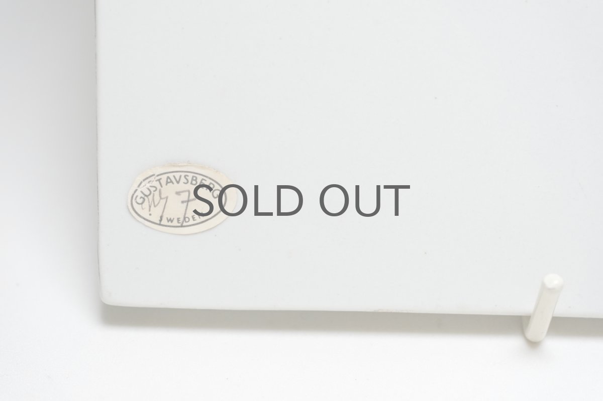 画像6: ビンテージ北欧雑貨/Lisa Larson/リサ・ラーソン/アンティーク/UNIK Fagler/小鳥陶板/ブルー (6)