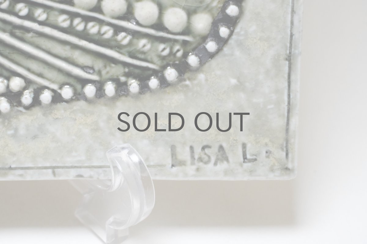 画像3: スウェーデン/Lisa Larson/リサ・ラーソン/UNIK /リーフ/陶板/レアカラー (3)