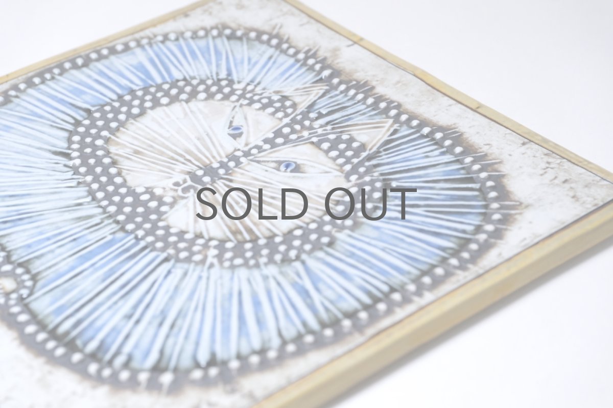 画像6: 北欧雑貨/Lisa Larson /リサ・ラーソン/ アンティーク/UNIK/Katt/丸ネコブルー陶板 (6)