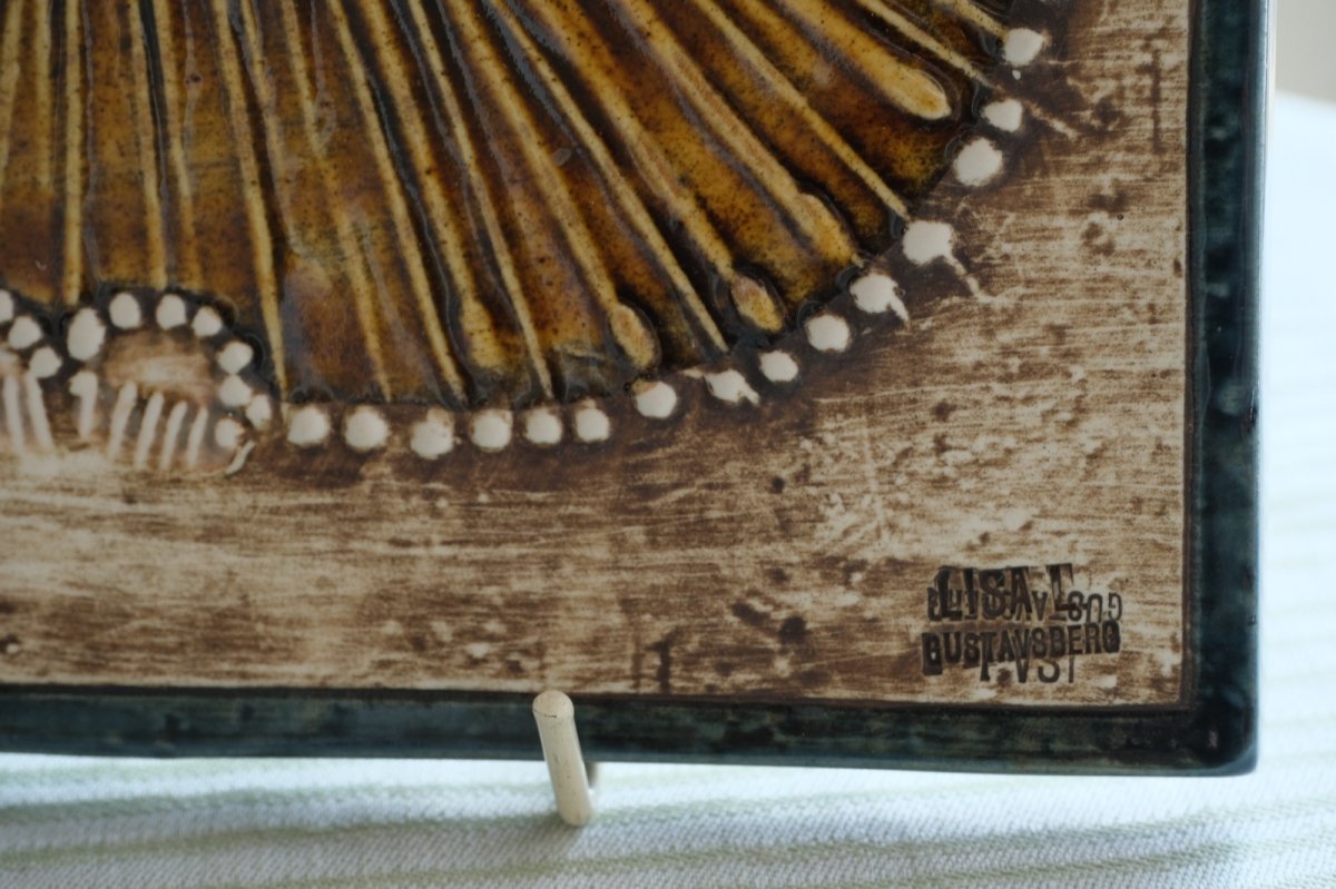 画像3: 北欧ビンテージ雑貨/Lisa Larson/リサ・ラーソン/アンティーク/UNIK/Katt/丸ネコ陶板 (3)