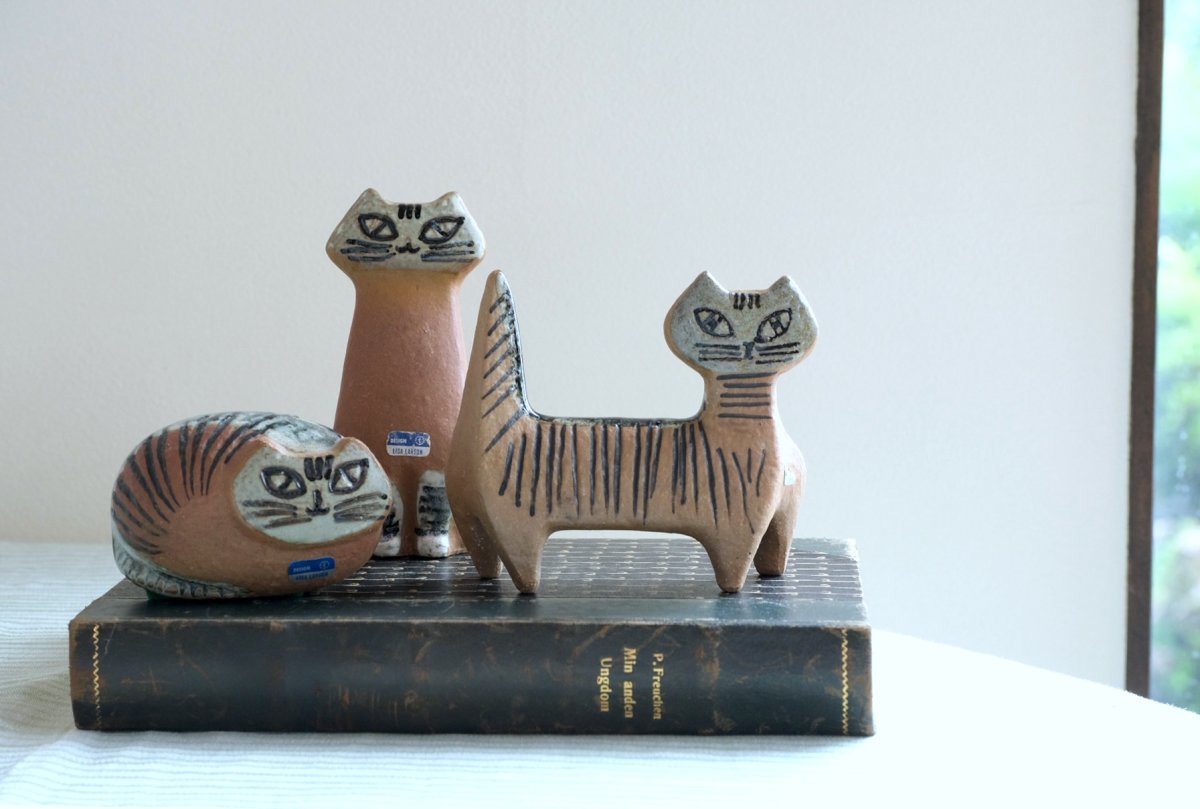 画像8: 北欧ビンテージ/Lisa Larson/リサ・ラーソン/LILLA ZOO /小さな動物園/ネコ/ビンテージ/No.2 (8)