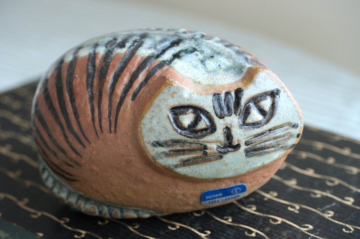 画像2: 北欧ビンテージ/Lisa Larson/リサ・ラーソン/LILLA ZOO /小さな動物園/ネコ/Gustavsberg/グスタフスベリ/ビンテージ/No.1 (2)