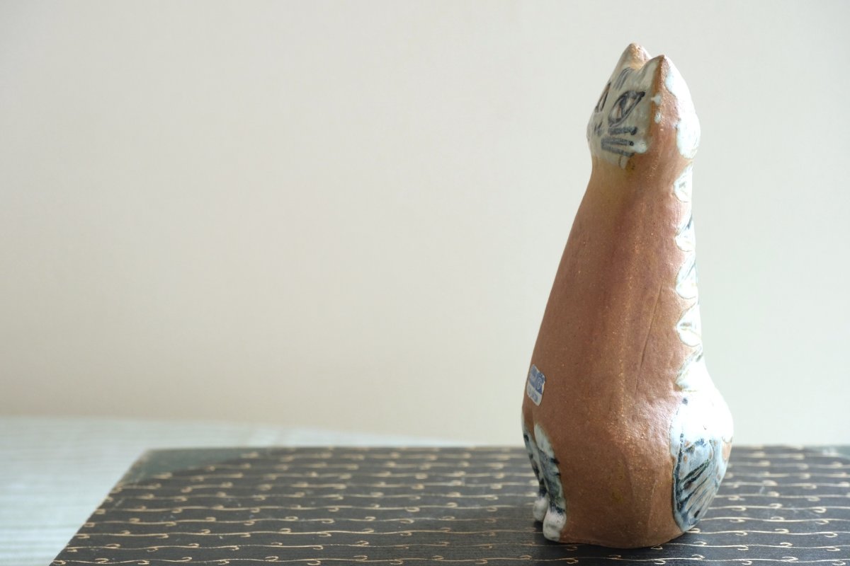 画像6: 北欧ビンテージ/Lisa Larson/リサ・ラーソン/LILLA ZOO /小さな動物園/ネコ/ビンテージ/No.2 (6)