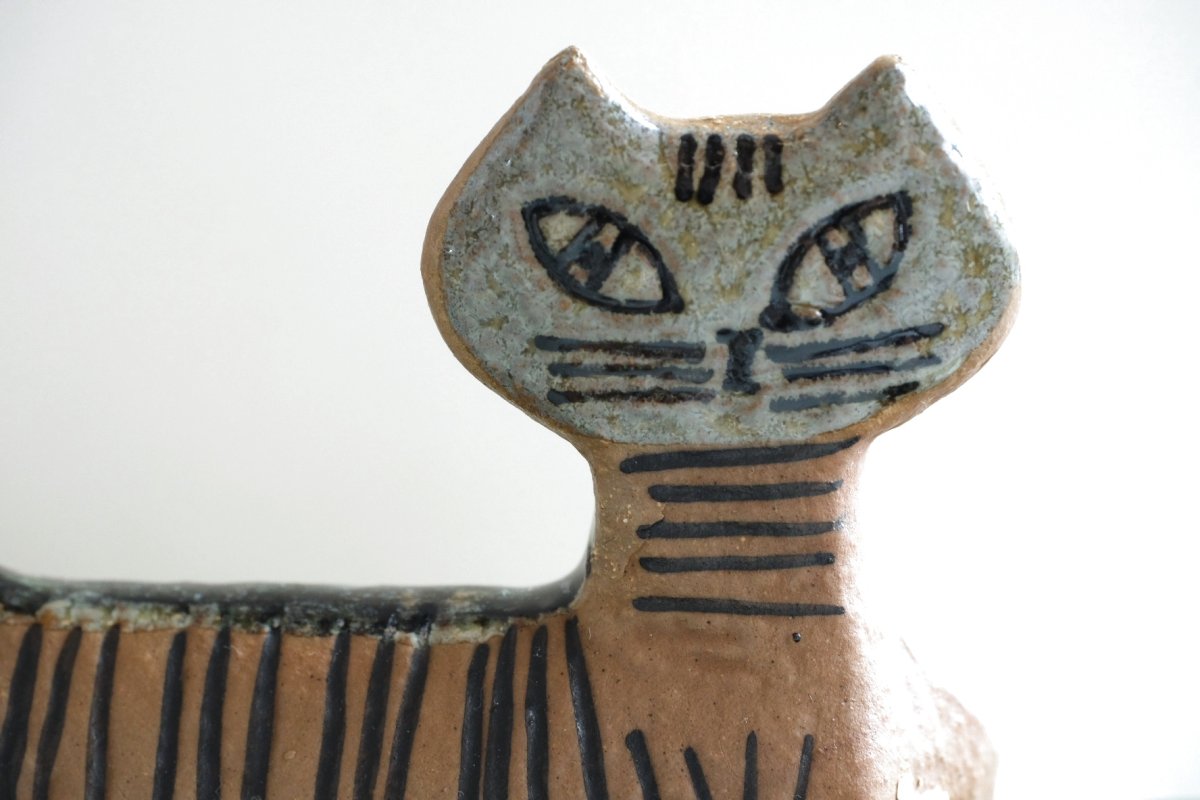 画像2: 北欧ビンテージ/Lisa Larson/リサ・ラーソン/LILLA ZOO /小さな動物園/Gustavsberg/グスタフスベリ/ネコ/ビンテージ/No.3 (2)