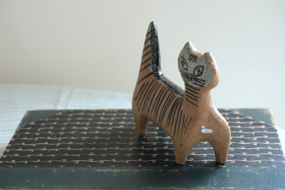 画像4: 北欧ビンテージ/Lisa Larson/リサ・ラーソン/LILLA ZOO /小さな動物園/Gustavsberg/グスタフスベリ/ネコ/ビンテージ/No.3 (4)