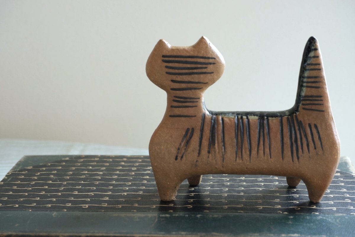 画像3: 北欧ビンテージ/Lisa Larson/リサ・ラーソン/LILLA ZOO /小さな動物園/Gustavsberg/グスタフスベリ/ネコ/ビンテージ/No.3 (3)