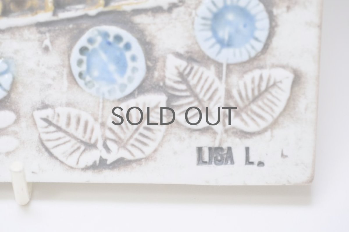 画像3: 北欧ビンテージ雑貨/Lisa Larson /リサ・ラーソン/UNIK Fagler/陶板/小鳥 (3)