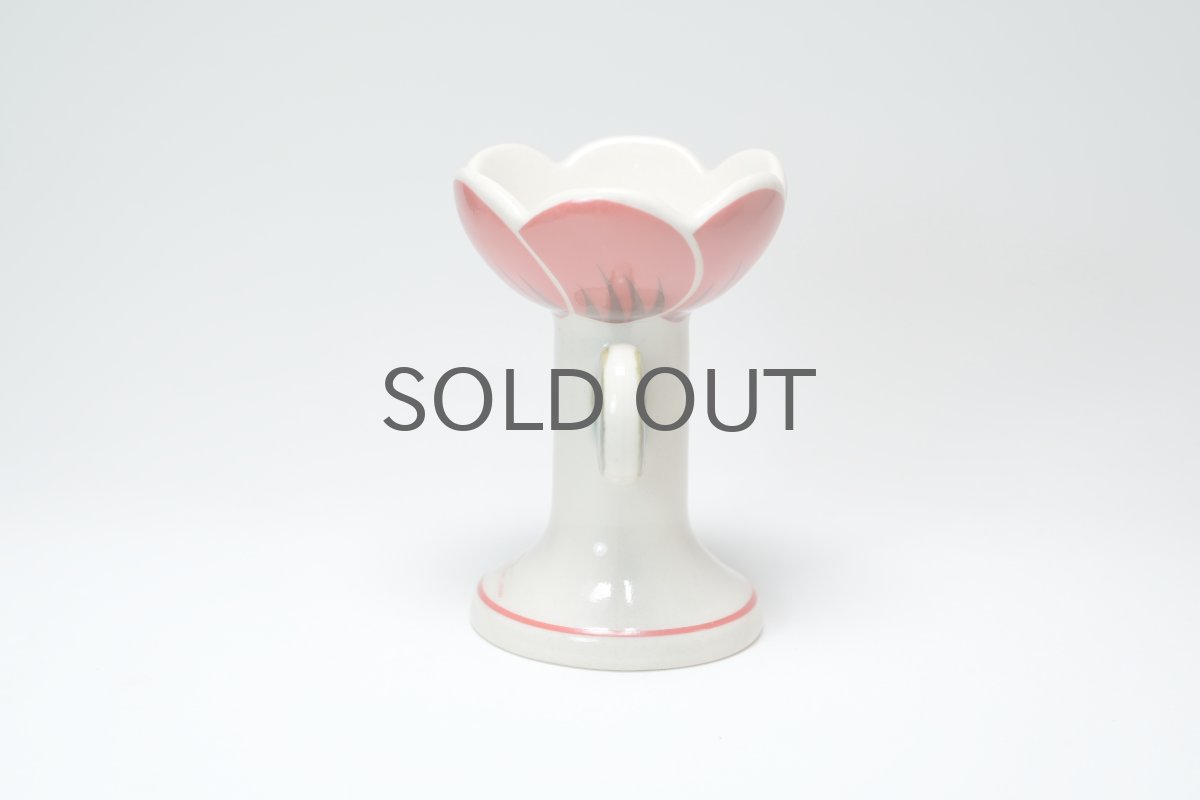 画像2: 北欧ビンテージ/Lisa Larson/リサ・ラーソン/HOGANAS KERAMIK/チューリップキャンドルホルダー/No.1 (2)