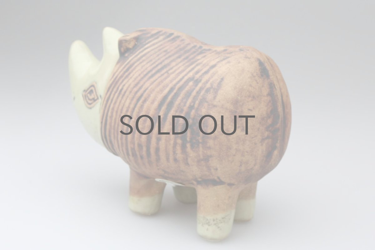 画像4: リサ・ラーソン MENAGERI Noshorning サイ　ヴィンテージ　釉薬 (4)