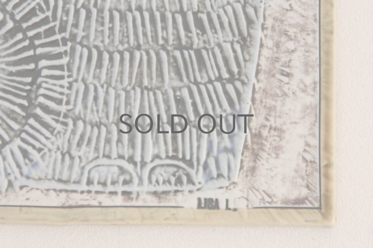 画像4: 北欧雑貨/Lisa Larson リサ・ラーソン アンティーク　UNIK CAT　ネコ陶板 ブルーアイ　 (4)