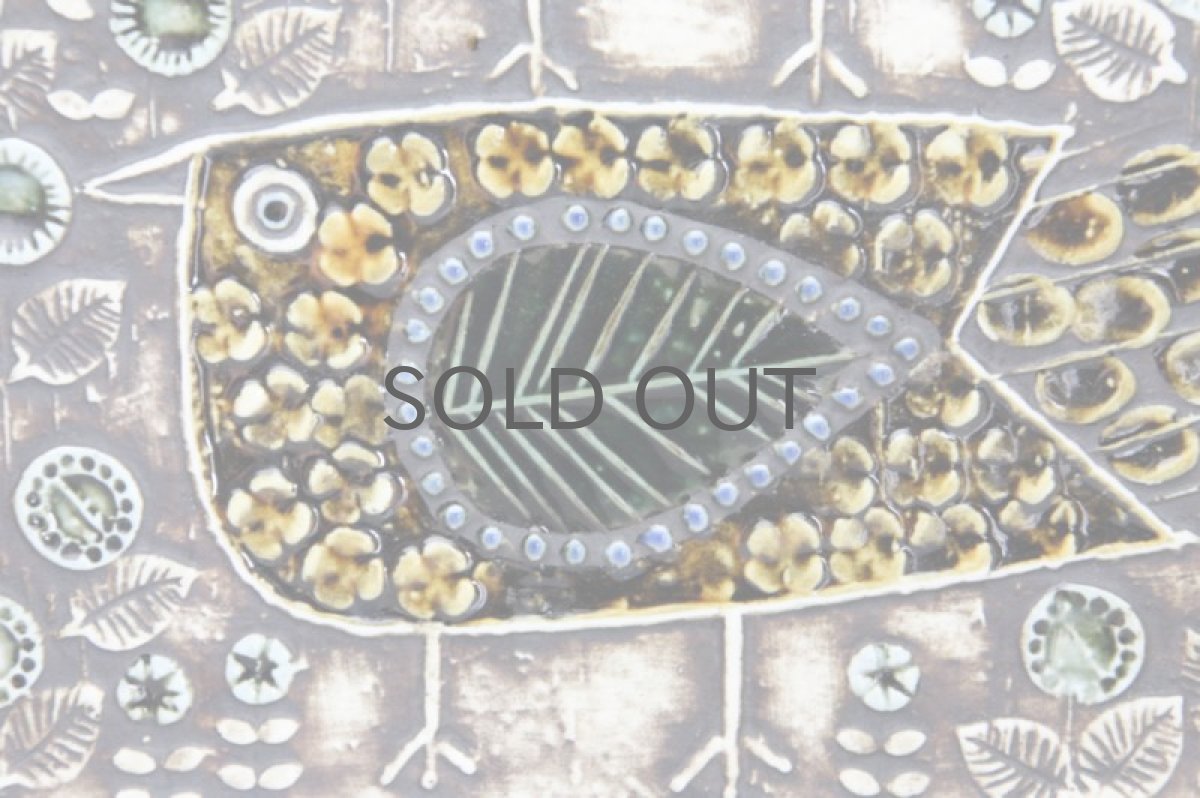 画像3: 北欧雑貨/Lisa Larson リサ・ラーソン アンティーク UNIK Fagler 小鳥陶板  (3)