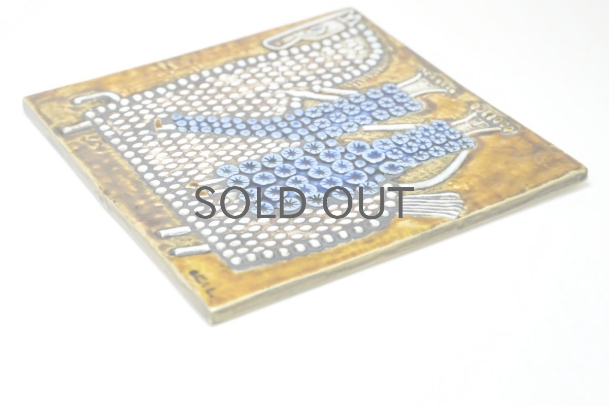 画像3: 北欧雑貨/Lisa Larson /リサ・ラーソン/ アンティーク/UNIK/Ryttare/乗馬/陶板　 (3)