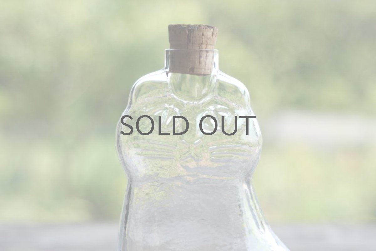 画像2: Lisa Larson リサ・ラーソン　ROYAL KRONAネコ　ガラスボトル (2)