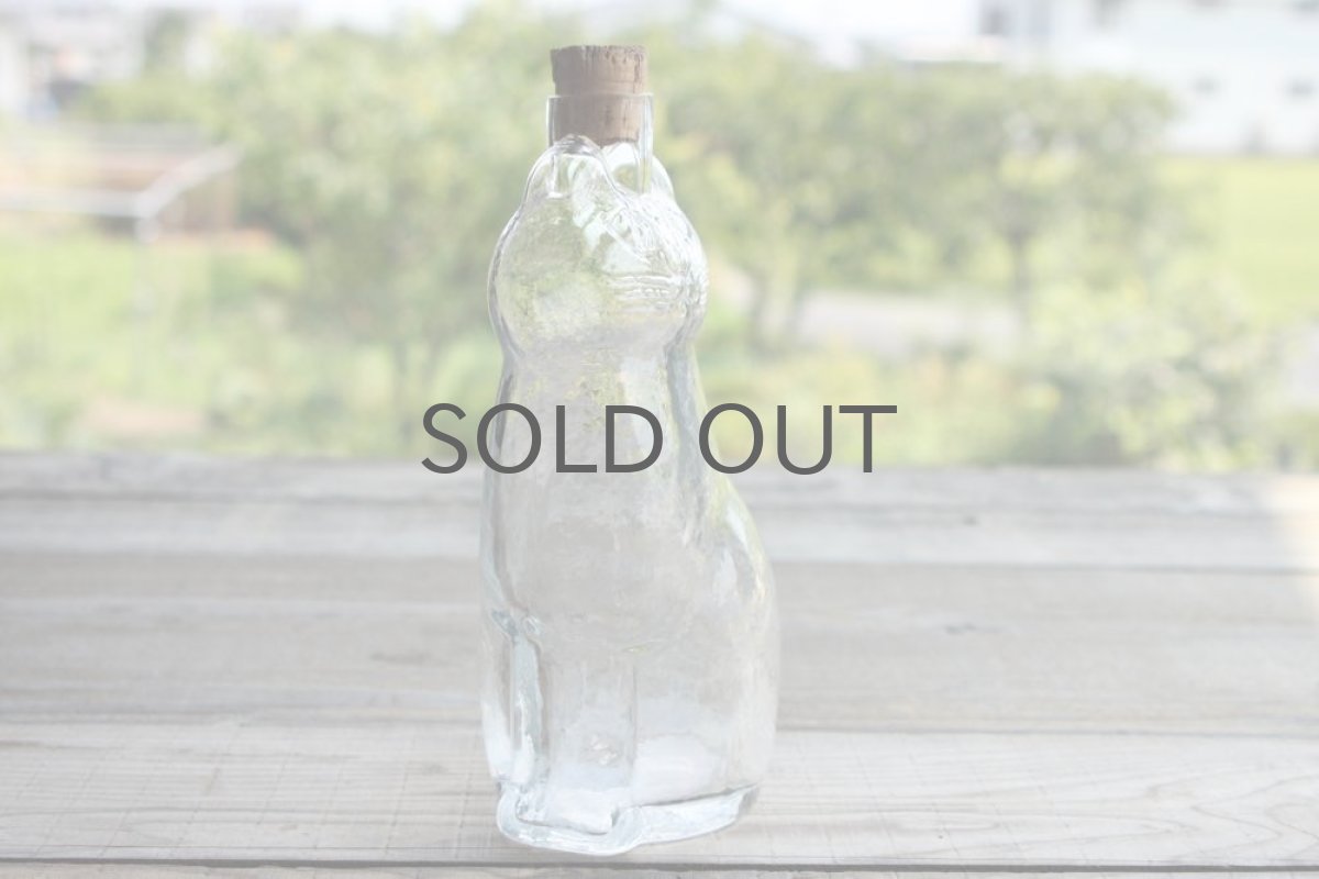 画像3: Lisa Larson リサ・ラーソン　ROYAL KRONAネコ　ガラスボトル (3)