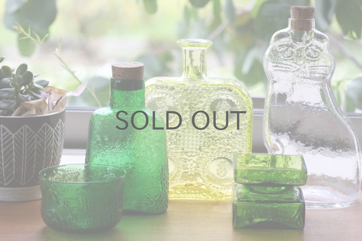 画像5: Lisa Larson リサ・ラーソン　ROYAL KRONAネコ　ガラスボトル (5)