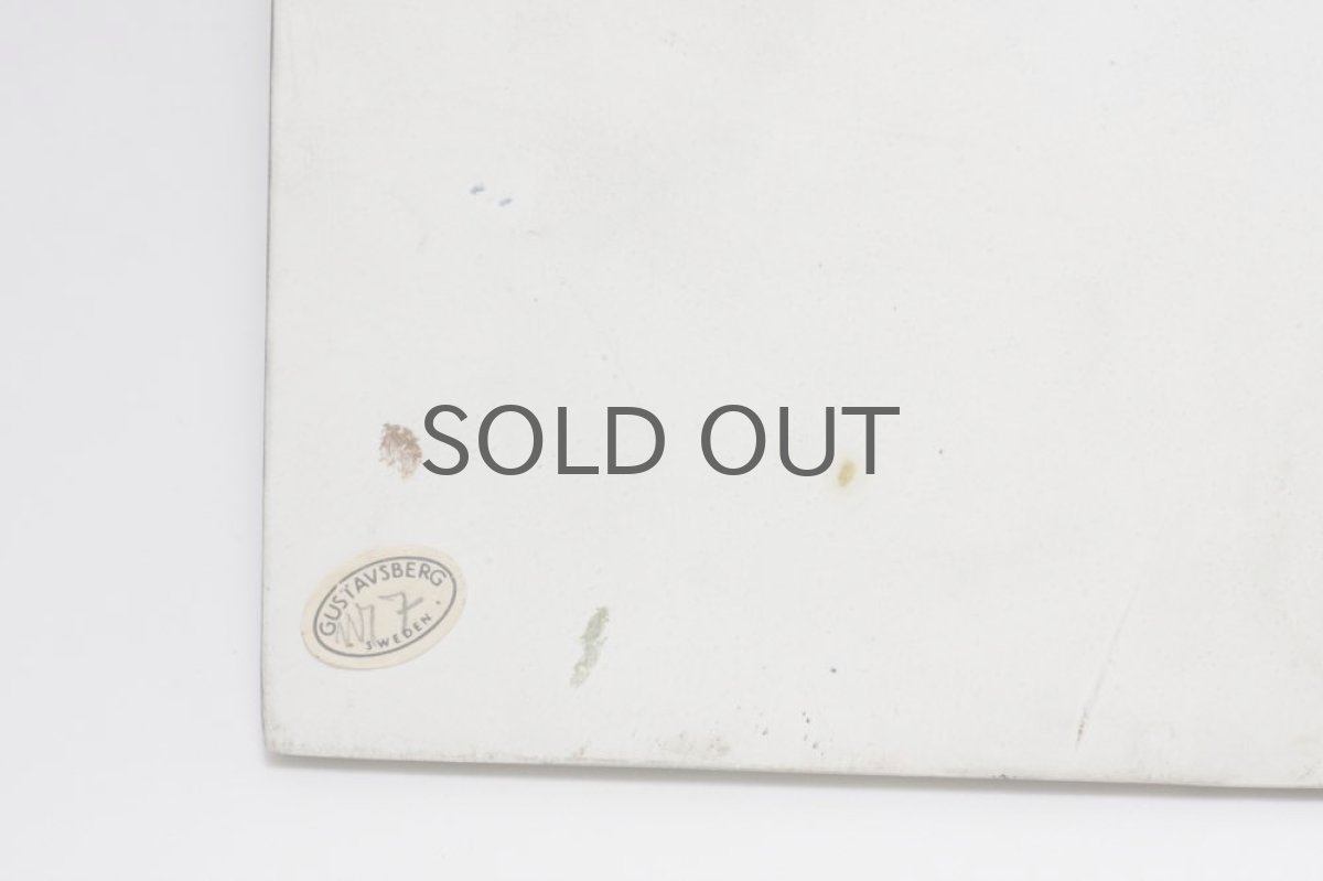 画像6: ビンテージ北欧雑貨/Lisa Larson/リサ・ラーソン/アンティーク/UNIK Fagler/小鳥陶板/ブルー (6)