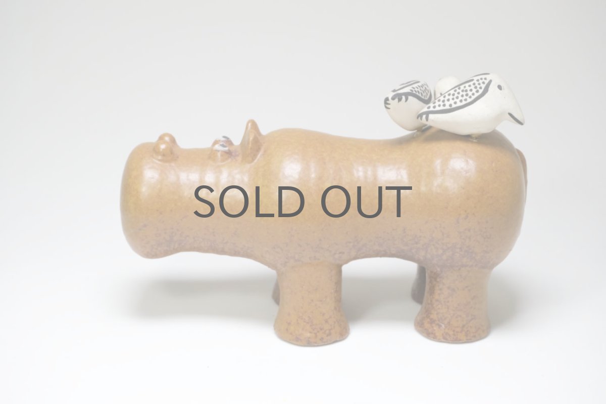 画像3: 北欧ビンテージ/リサ・ラーソン/ビンテージ/大きな動物園/カバ＆小鳥の親子/Stora Zoo (3)